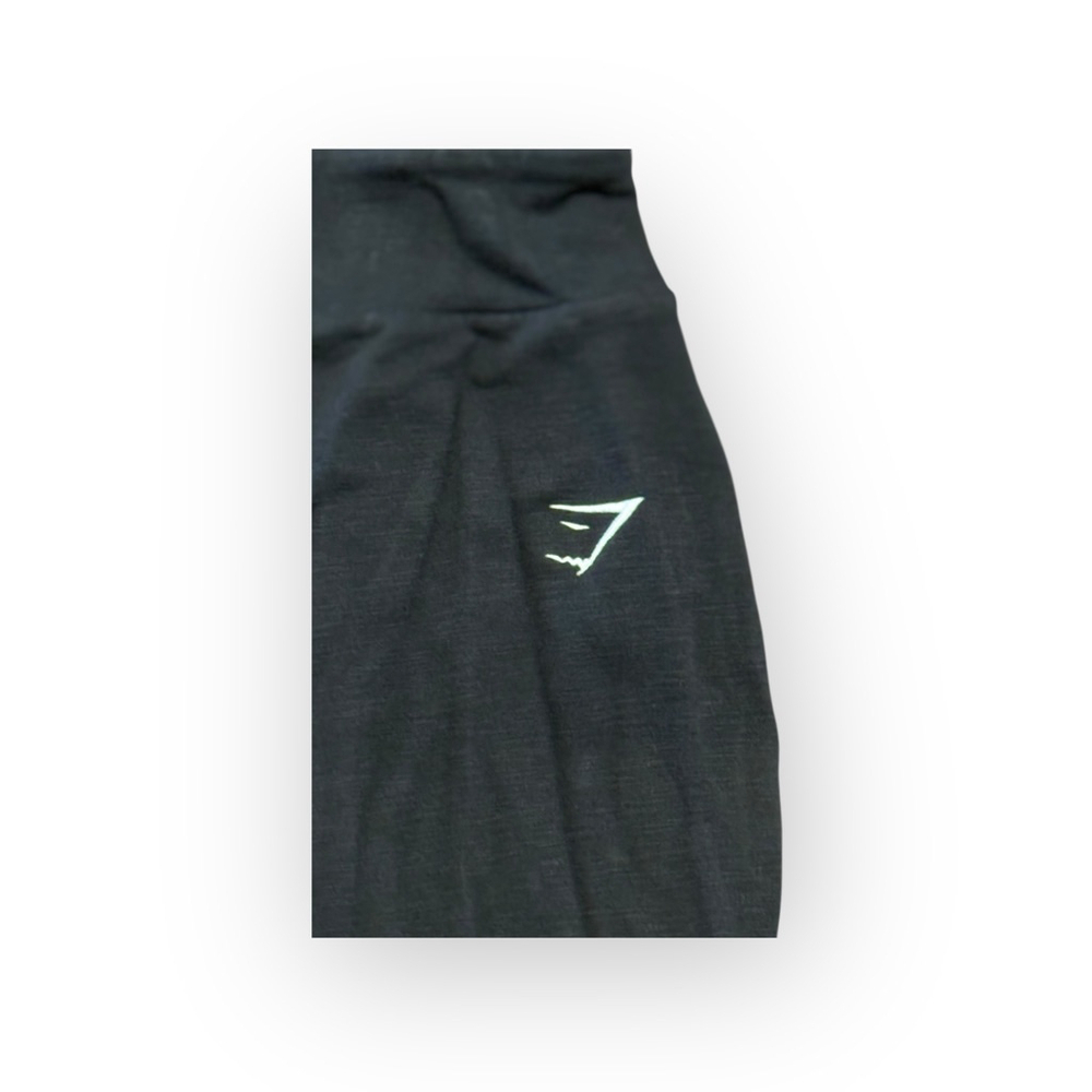 Gymshark Women’s Black Ruched Ankle Joggers Pants High Rise Drawstring Sz M - Picture 4 of 8